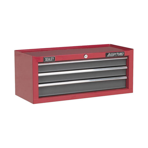 Sealey Mid-Box 3 Drawer with Ball-Bearing Slides Red/Grey AP22309BB Sealey - Town Tools 