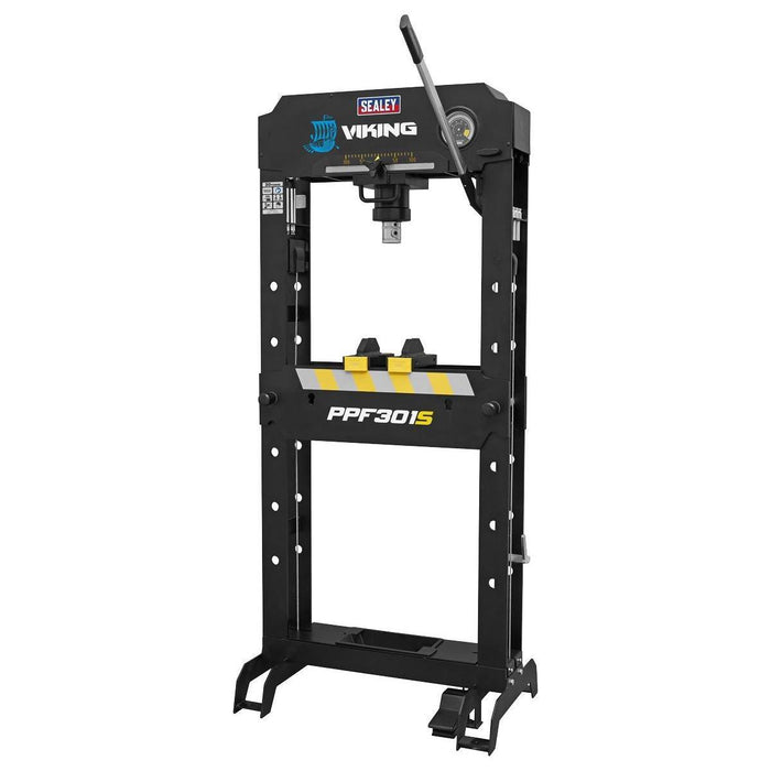 Sealey Viking Air/Hydraulic Press 30tonne Floor Type with Sliding Ram and Foot P Sealey - Town Tools 
