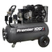 Sealey Air Compressor 100L Belt Drive 3hp with Front Control Panel SAC3103B Sealey - Town Tools 