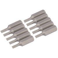 Draper Plain Slot Insert Bit, , 1/4" Hex, 25mm Long (Pack of 10) 3-8mm