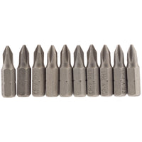 Draper Cross Slot Insert Bit, 1-3/4" Hex, Long, (Pack of 10)