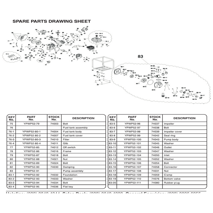Draper Cylinder Head Cover Parts for Power Tools