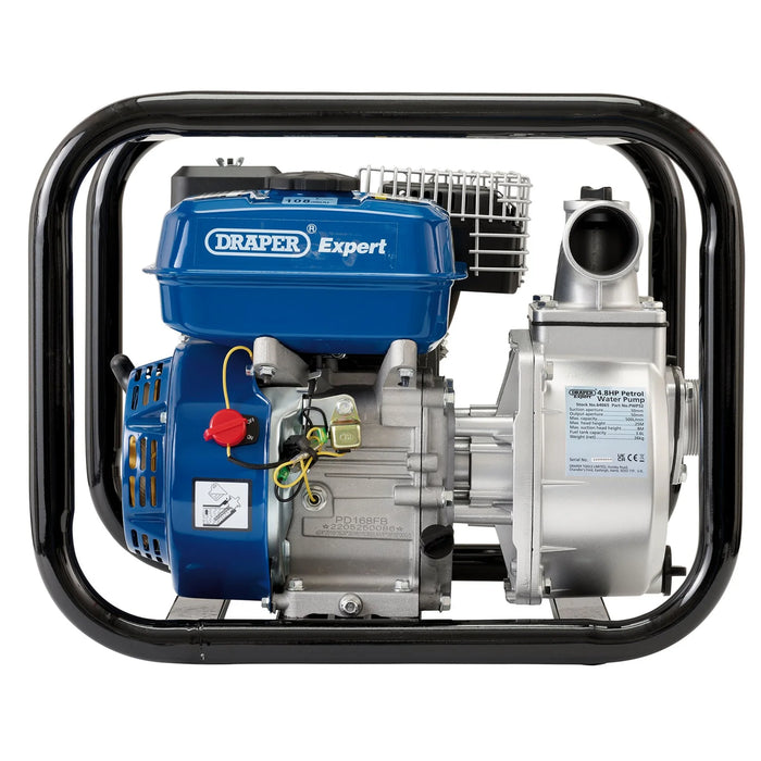 Draper Expert Petrol Water Pump, 500L/Min, 4.8HP - PWP52