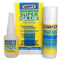 Wynns Industrial Strength Super Glue with Activator - 20g Bottle
