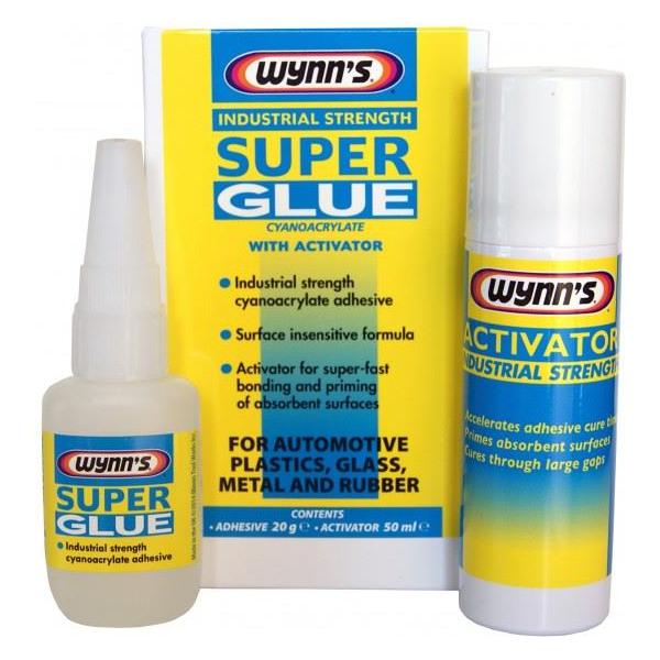 Wynns Industrial Strength Super Glue with Activator - 20g Bottle Wynns - Town Tools 