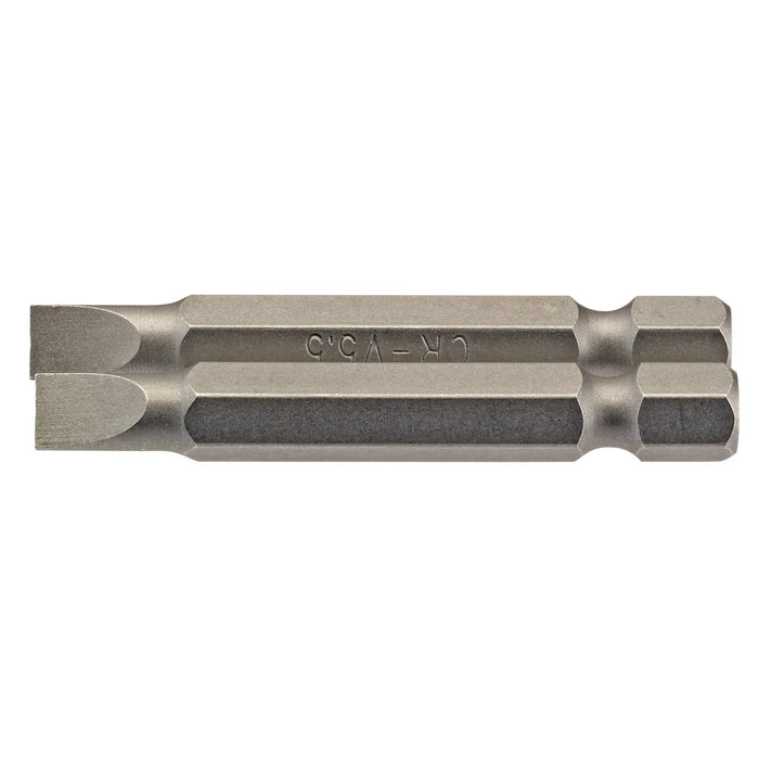 Draper Plain Slot Insert Bit, , 1/4" Hex, 50mm Long (Pack of 2) 3-8mm