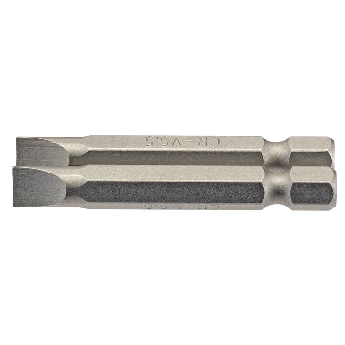 Draper Plain Slot Insert Bit, , 1/4" Hex, 50mm Long (Pack of 2) 3-8mm
