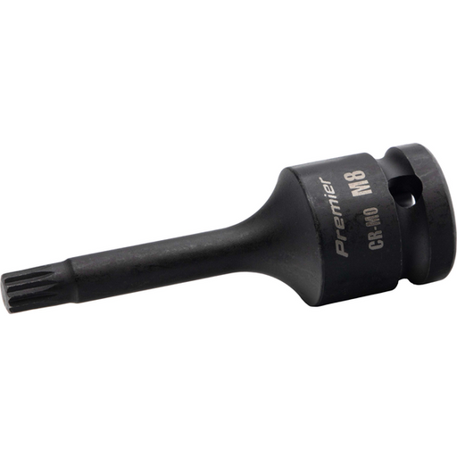 Sealey 1/2"Dr Impact Spline Socket Bit M8