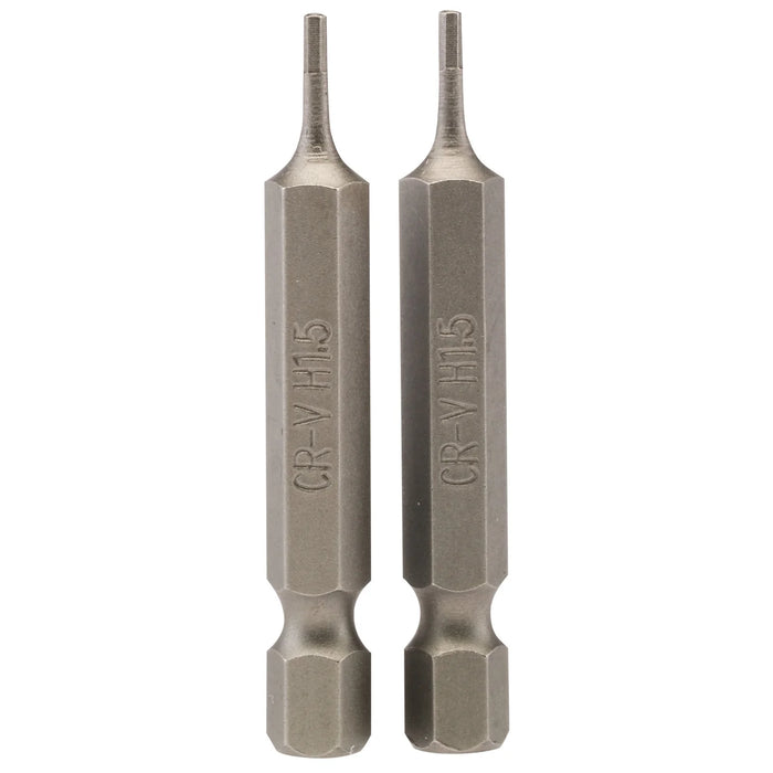 Draper Hexagonal Insert Bit, , 1/4" Hex, 50mm Long (Pack of 2) 1.5-6