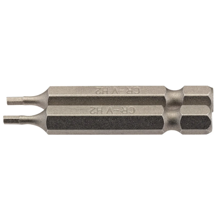 Draper Hexagonal Insert Bit, , 1/4" Hex, 50mm Long (Pack of 2) 1.5-6