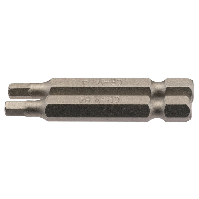 Draper Hexagonal Insert Bit, , 1/4" Hex, 50mm Long (Pack of 2) 1.5-6