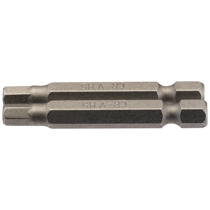 Draper Hexagonal Insert Bit, , 1/4" Hex, 50mm Long (Pack of 2) 1.5-6