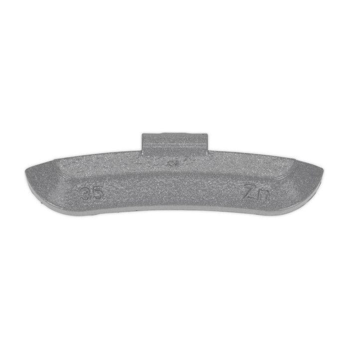 Sealey Wheel Weight 35g Hammer-On Zinc for Steel Wheels Pack of 50 WWSH35 Sealey - Town Tools 