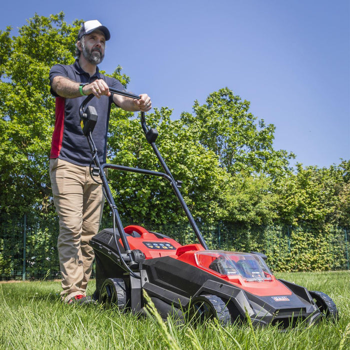 Sealey Cordless Lawn Mower Kit 40V 4Ah SV20 Series 40cm CP40VLMKIT Sealey - Town Tools 