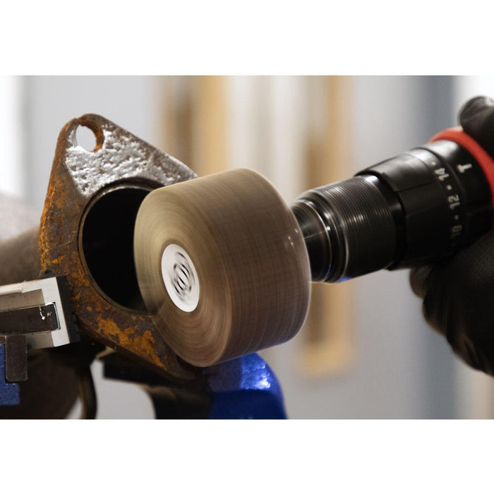 Sealey 80 x 40mm Abrasive Flap Wheel on 6mm Shaft 60Grit - Pack of 5 FW8040605 Sealey - Town Tools 