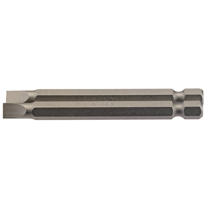 Draper Plain Slot Insert Bit, , 1/4" Hex, 75mm Long (Pack of 2) 3-8mm