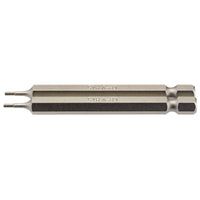 Draper Hexagonal Insert Bit, , 1/4" Hex, 75mm Long (Pack of 2) 1.5-6