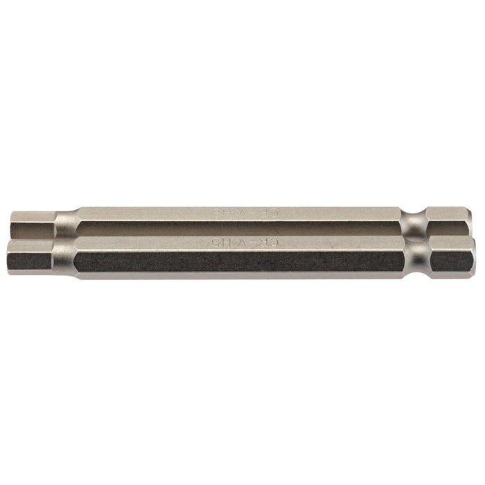 Draper Hexagonal Insert Bit, , 1/4" Hex, 75mm Long (Pack of 2) 1.5-6