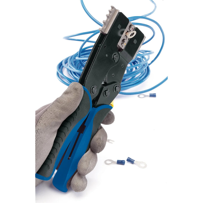 Draper Expert Quick Change Ratchet Action Crimping Tool, 220mm - QCCTS