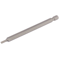 Draper Plain Slot Insert Bit, , 1/4" Hex, 100mm Long (Pack of 1) 3-8mm