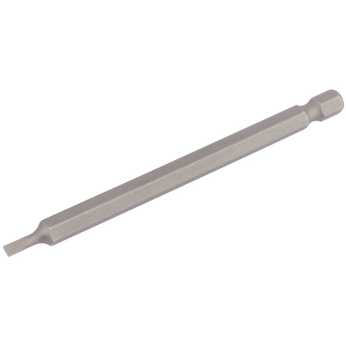 Draper Plain Slot Insert Bit, , 1/4" Hex, 100mm Long (Pack of 1) 3-8mm
