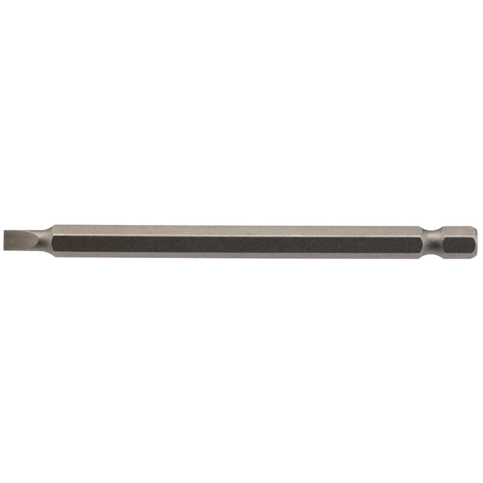 Draper Plain Slot Insert Bit, , 1/4" Hex, 100mm Long (Pack of 1) 3-8mm