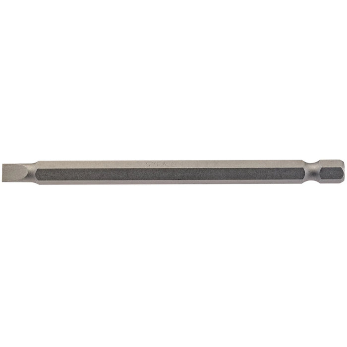 Draper Plain Slot Insert Bit, , 1/4" Hex, 100mm Long (Pack of 1) 3-8mm