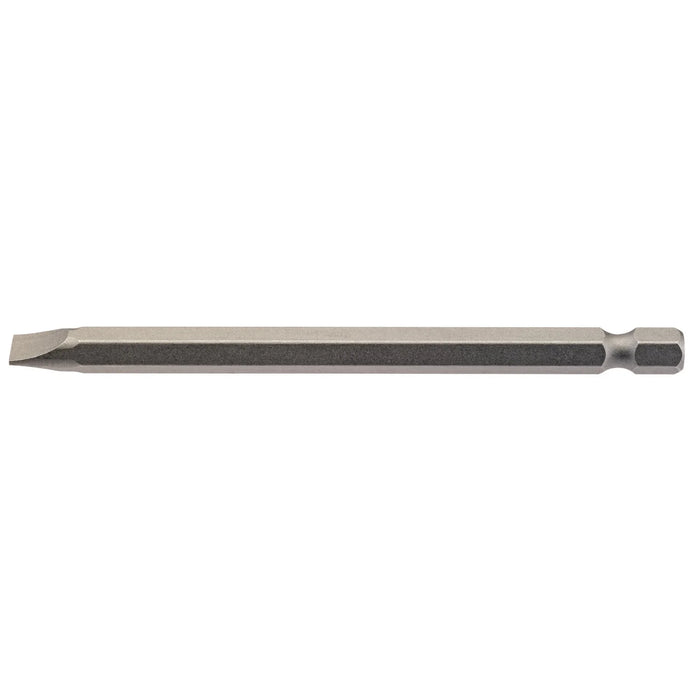 Draper Plain Slot Insert Bit, , 1/4" Hex, 100mm Long (Pack of 1) 3-8mm