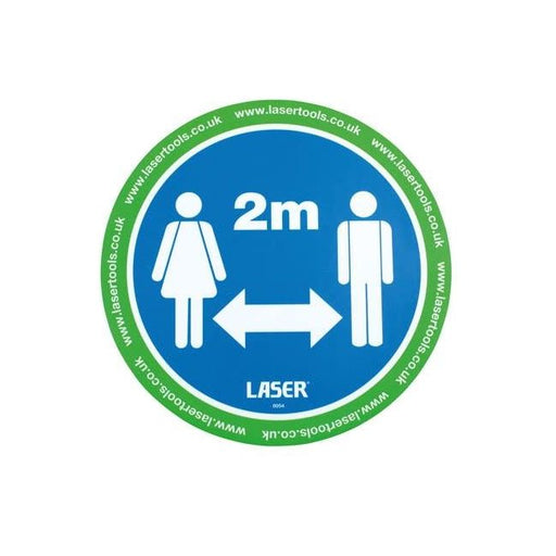 Laser Laser Tools Floor Sticker 2m Distancing 6pc x 2 61701 Laser - Town Tools 