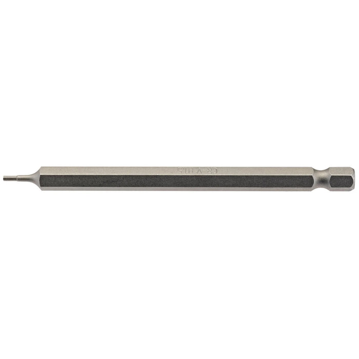 Draper Hexagonal Insert Bit, , 1/4" Hex, 100mm Long (Pack of 1) 1.5-6