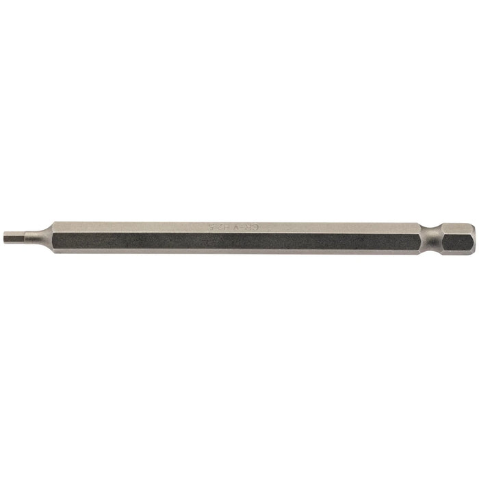Draper Hexagonal Insert Bit, , 1/4" Hex, 100mm Long (Pack of 1) 1.5-6