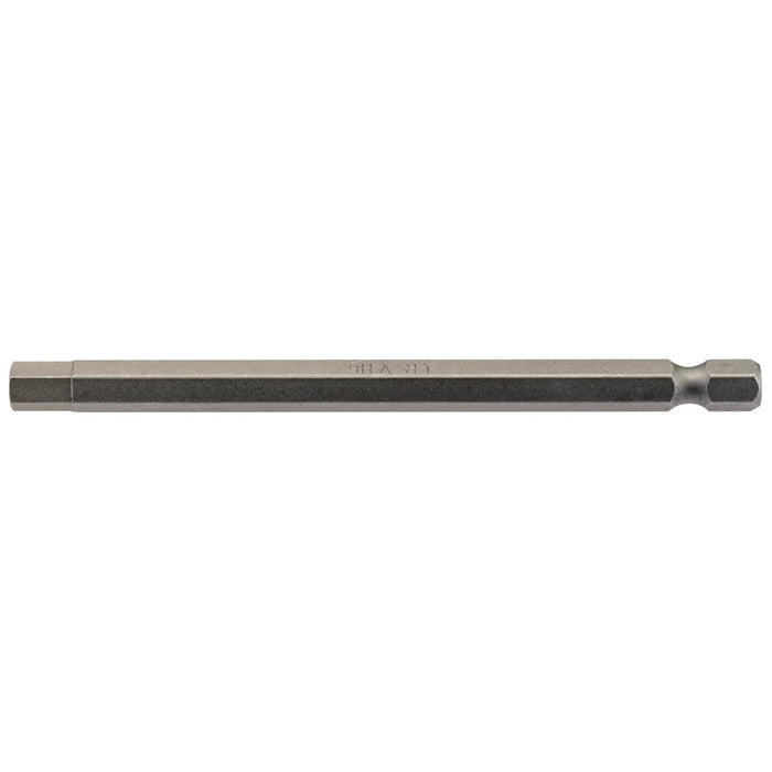Draper Hexagonal Insert Bit, , 1/4" Hex, 100mm Long (Pack of 1) 1.5-6