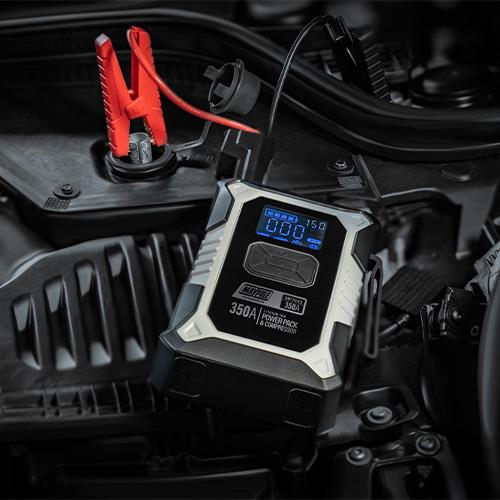 Maypole Lithium Ion Power Pack & Compressor (12,000Mah/ 350A) Car Battery Jump Starter