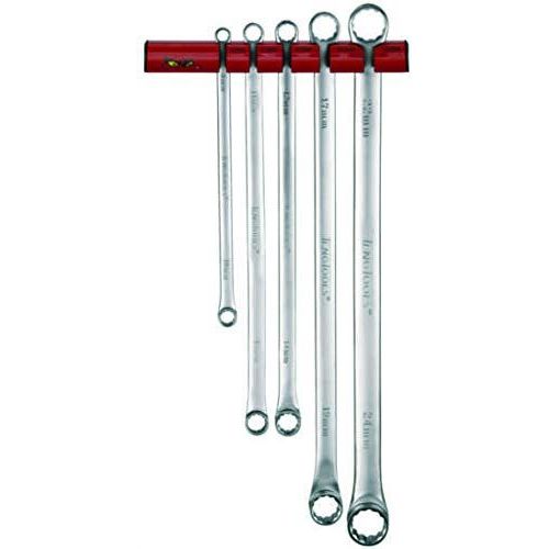 Teng Tools Long Double Ring Spanner Set Wall Rack 5 Pieces Teng Tools - Town Tools 
