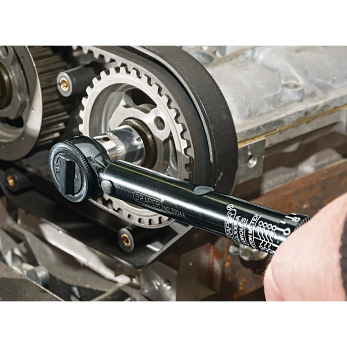 Draper Ratchet Torque Wrench, 3/8" Sq. Dr., 10 - 80Nm - 3004A/BK