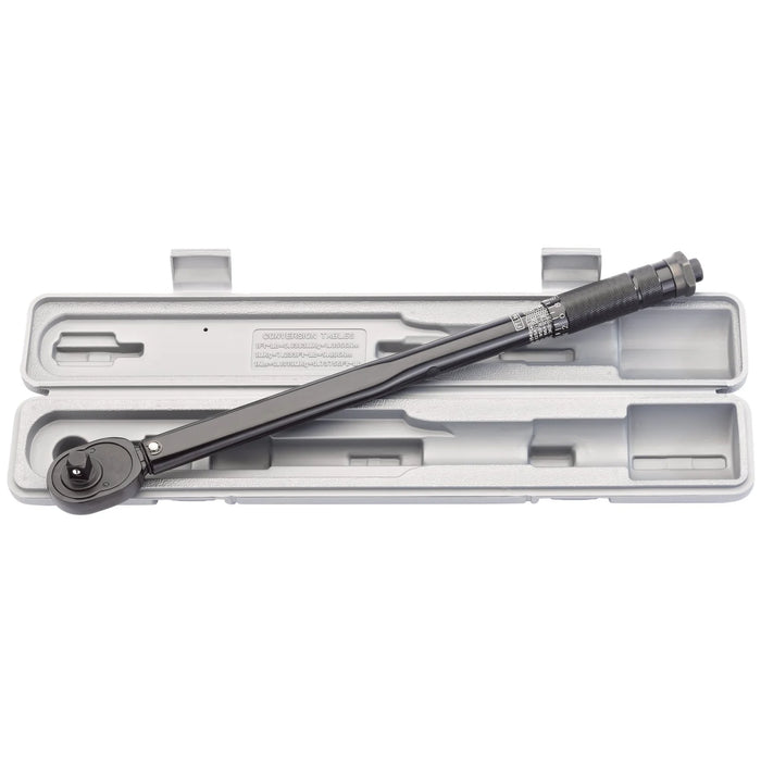 Draper Ratchet Torque Wrench, 1/2" Sq. Dr., 30 - 210Nm - 3001A/BK