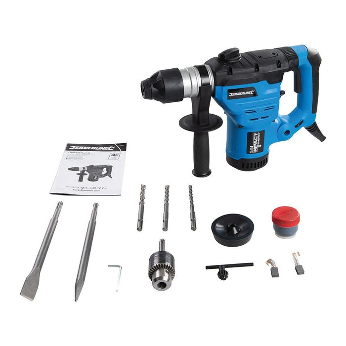 Silverline 1500W SDS Plus Drill 1500W Silverline - Town Tools 