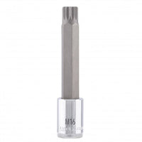 Carlyle Tools 1/2Dr M16 Multspline Bit 90mm Long
