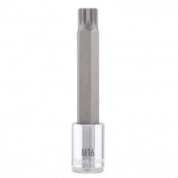 Carlyle Tools 1/2Dr M16 Multspline Bit 90mm Long