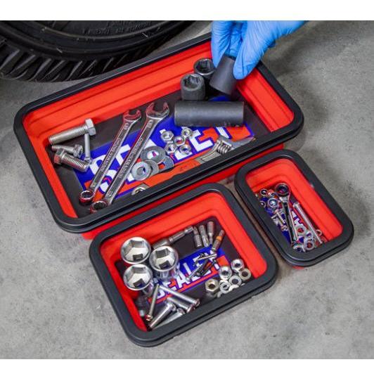 Sealey Parts Tray Collapsible Magnetic Set of 3 Tool Storage Sealey - Town Tools 