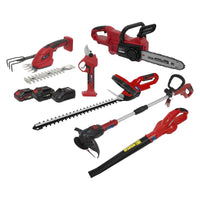 Sealey 6 x SV20 Series Garden Maintenance Combo Kit 20V - 2 Batteries