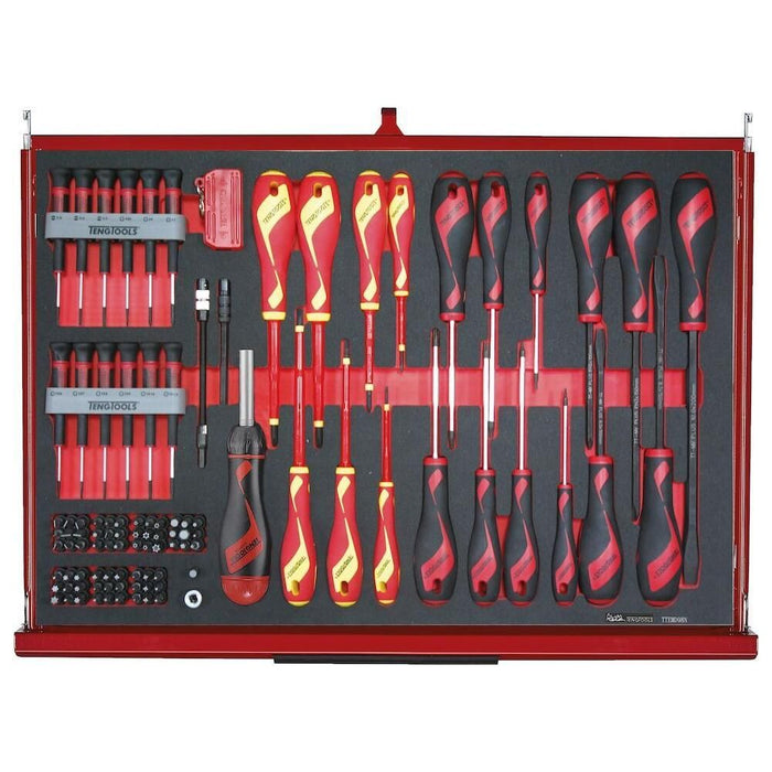 Teng Tools 26" PRO35™ roller cabinet FOAM tool kit 335 pieces red Town Tools - Town Tools