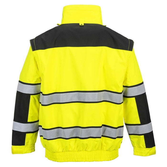 Portwest Hi-Vis Bomber Jacket - Yellow/Black - Large Portwest - Town Tools 