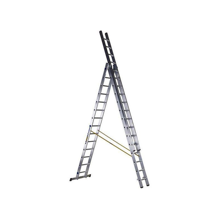 Zarges D-Rung Combination Ladder 3-Part 3 x 14 Rungs Zarges - Town Tools