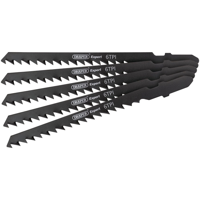 Draper DT244D Jigsaw Blade Set, 100mm (5 Piece) 81727 Draper - Town Tools 