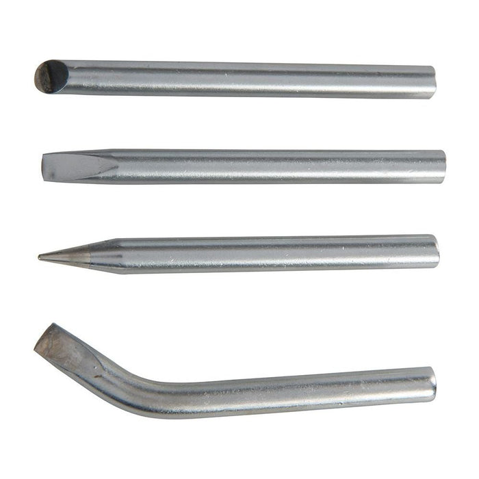 Silverline Soldering Iron Tips Set 4pce 100W Silverline - Town Tools 