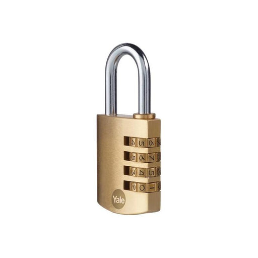 Yale Locks Brass Combination Padlock 40mm Yale Locks - Town Tools