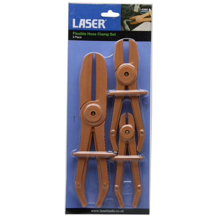 Laser Flexible Hose Clamp Set 3pc 4386