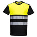 Portwest Pw3 Hi-Vis Cotton Comfort Class 1 T-Shirt S/S PW311BKYM Portwest - Town Tools 