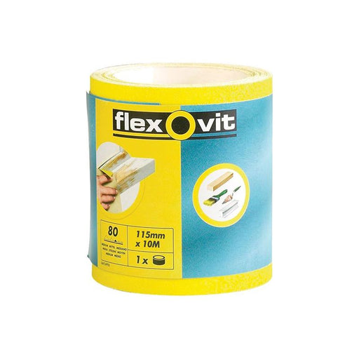 Flexovit High Performance Sanding Roll 115mm x 50m Fine 120G Flexovit - Town Tools